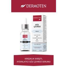 Dermoten Hyaluronik Asit ve Dunaliella Salina Özlü 30 ml Göz Çevresi Bakım Serumu