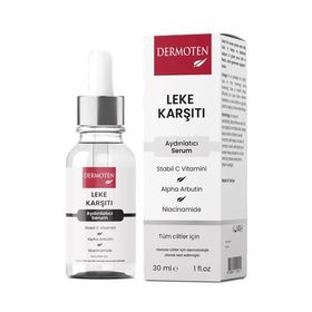 Dermoten Leke Karşıtı Aydınlatıcı C Vitaminli 30 ml Cilt Bakım Serumu