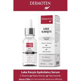 Dermoten Leke Karşıtı Aydınlatıcı C Vitaminli 30 ml Cilt Bakım Serumu
