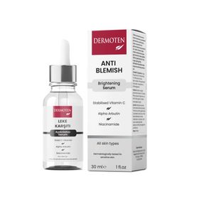 Dermoten Leke Karşıtı Aydınlatıcı C Vitaminli 30 ml Cilt Bakım Serumu