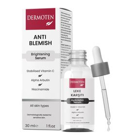 Dermoten Leke Karşıtı Aydınlatıcı C Vitaminli 30 ml Cilt Bakım Serumu