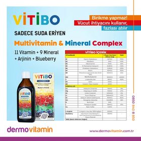Dermovitamin Vitibo Vitamin Mineral 150 ml Şurup