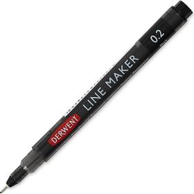 Derwent 0.2 Black Graphik Line Maker Teknik Çizim ve Grafik Kalemi