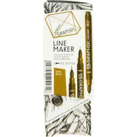 Derwent 0.3 Black Graphik Line Maker Teknik Çizim ve Grafik Kalemi