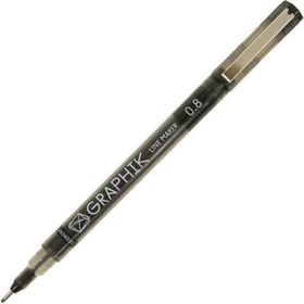 Derwent 0.8 Black Graphik Line Maker Teknik Çizim ve Grafik Kalemi