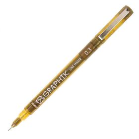 Derwent 0,3 Sepia Graphik Line Maker Teknik Çizim ve Grafik Kalemi