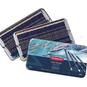 Derwent 72 Renk Metal Kutulu Inktense Serisi Mürekkep Bazlı Suluboya Kalem Seti