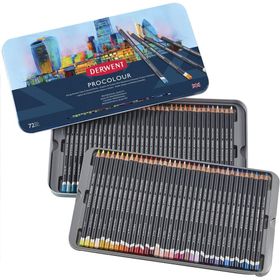 Derwent 72 Renk Metal Kutulu Procolour Serisi Kuru Kalem Seti