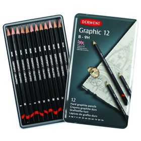 Derwent 9B-H Graphic Dereceli Kalem Seti