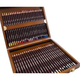 Derwent Coloursoft 48'li Ahşap Kutu Kuruboya Kalemi