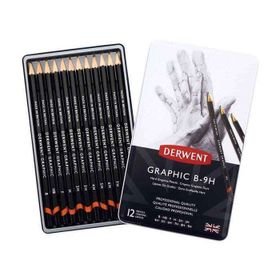 Derwent Graphic 12’li Dereceli B-9H Kurşun Kalem Seti