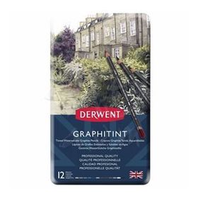 Derwent Graphitint Sulandırılabilen 12'li Set Renkli Grafit Kalem