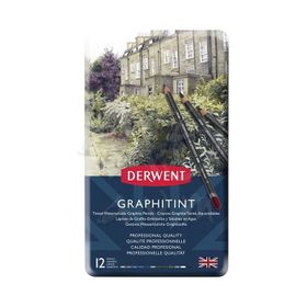 Derwent Graphitint Sulandırılabilen 12'li Set Renkli Grafit Kalem