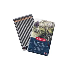 Derwent Graphitint Sulandırılabilen 12'li Set Renkli Grafit Kalem