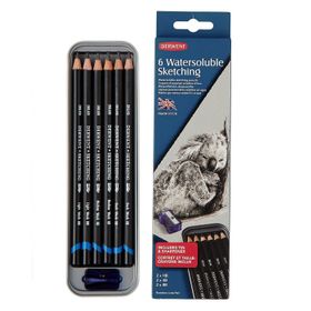Derwent Sketching Pencils 6`lı Teneke Kutu Çizim Kalemi Seti