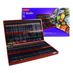 Derwent Studio 72'li Ahşap Kutu Kuruboya Kalemi