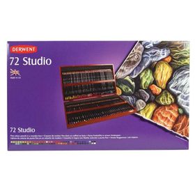 Derwent Studio 72'li Ahşap Kutu Kuruboya Kalemi