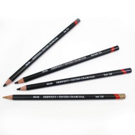 Derwent Tinted Charcoal Renkli Kömür TC19 Burnt Earth Füzen Kalem