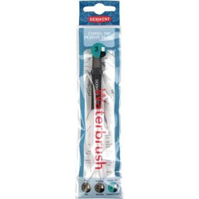 Derwent Waterbrush Chisel Tıp 3 Sulu Fırça