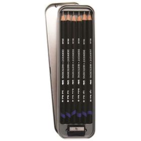 Derwent Watersoluable Sketching Pencils Suda Çözünebilen 6`lı Teneke Kutu Çizim Kalemi Seti