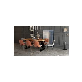 Deryawood Pinus 70x120x76 cm Masif Ahşap Sulamalı Yemek Masası