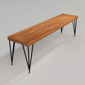 Deryawood Rhea Masif Ahşap 37x180x45 cm Bank
