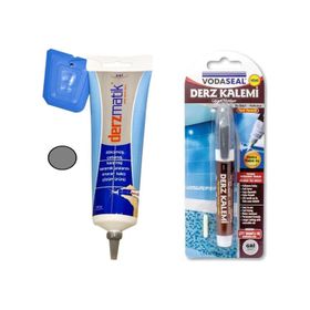 Derzmatik Gri 360 gr Derz Dolgu+Gri Derz Kalemi Set