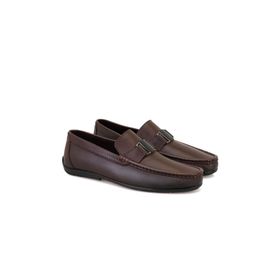 Desa Chester Kahve Deri Erkek Loafer Ayakkabı