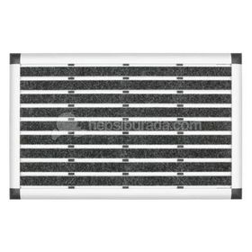 Desan Halı Fitilli 41x60cm Elegant Mat Siyah Alüminyum Paspas