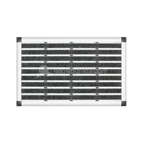 Desan Halı Fitilli 41x60cm Elegant Mat Siyah Alüminyum Paspas