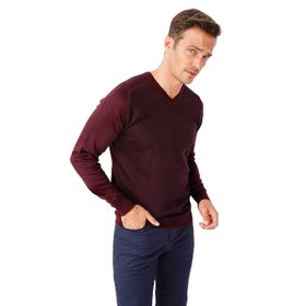 Desen 02421501 Bordo Erkek Kazak