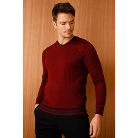 Desen 02421613 Bordo Erkek Kazak