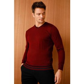 Desen 02421613 Bordo Erkek Kazak
