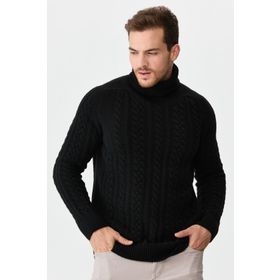 Desen 0242589 Siyah Erkek Kazak