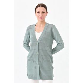 Desen 21364 Mint Triko Kadın Hırka