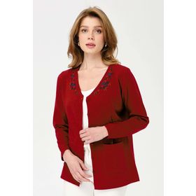 Desen 23004 Siyah Triko Kadın Hırka