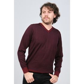 Desen Triko 0249537 Bordo Erkek Kazak