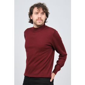 Desen Triko 0249604 Bordo Erkek Kazak