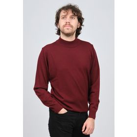Desen Triko 0249604 Bordo Erkek Kazak