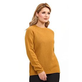 Desen Triko 22096 Hardal Kadın Kazak