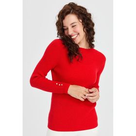 Desen Triko 23158 Mercan Kadın Kazak