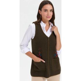 Desen Triko 24001 Açık Yeşil Kadın Yelek