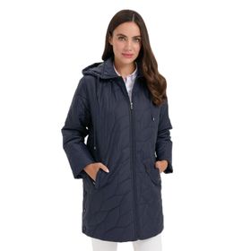 Desen Triko 24419 Lacivert Kadın Kaban
