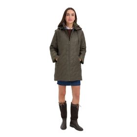 Desen Triko 24419 Yeşil Kadın Kaban