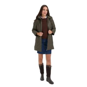 Desen Triko 24419 Yeşil Kadın Kaban