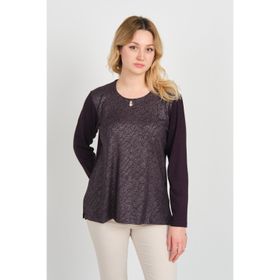 Desen Triko 4589 Mor Kadın Bluz