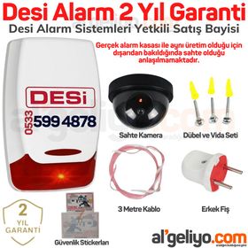 Desi Dummy Caydırıcı Siren Sahte Siren Alarm Kutusu