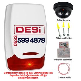 Desi Dummy Caydırıcı Siren Sahte Siren Alarm Kutusu