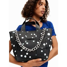 Desigual 24SAXP602000 Siyah Beyaz Kadın Omuz Çantası