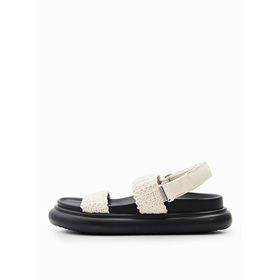 Desigual 24SSSO012000 Krem Siyah Kadın Sandalet